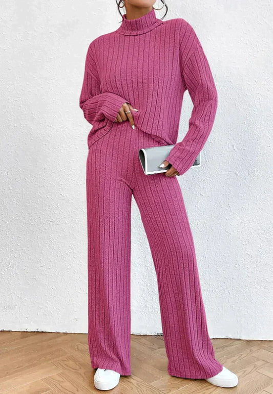 Alice - Knitted pants and turtleneck