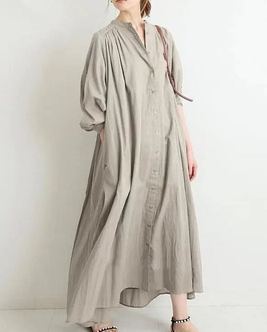 Heather - Shirt dress vintage long sleeve