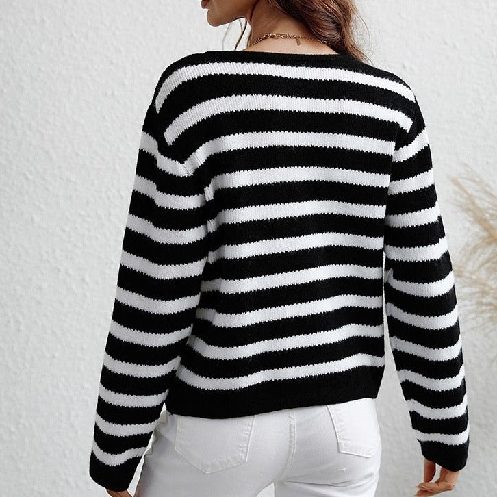 Dinah - Pull Cardigan d'Automne