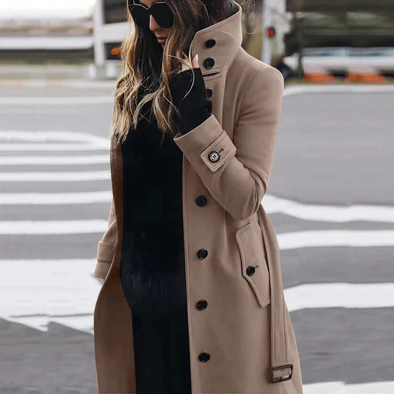 Nancy - Hoge hals Trenchcoat