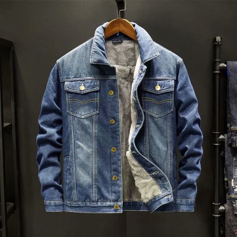 Mode - Veste en jean d'hiver pour homme 