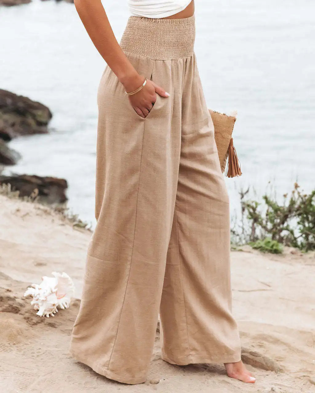 Veda - Wide Leg Trousers for Women