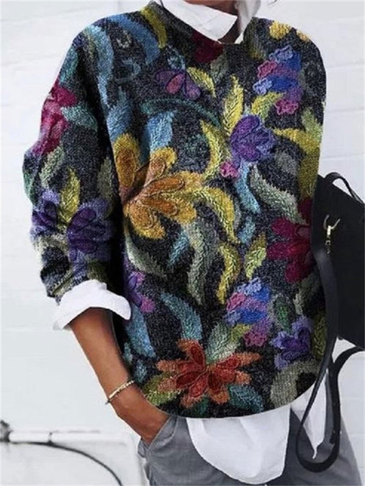 Luci - Elegant sweater with print 