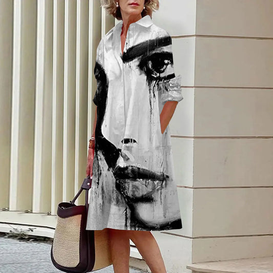 Deline - Printed shirt dresses