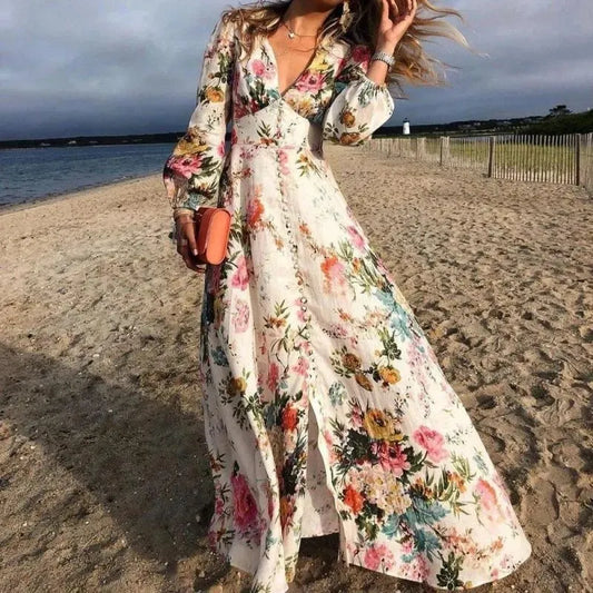 Janis - Robe à motif floral