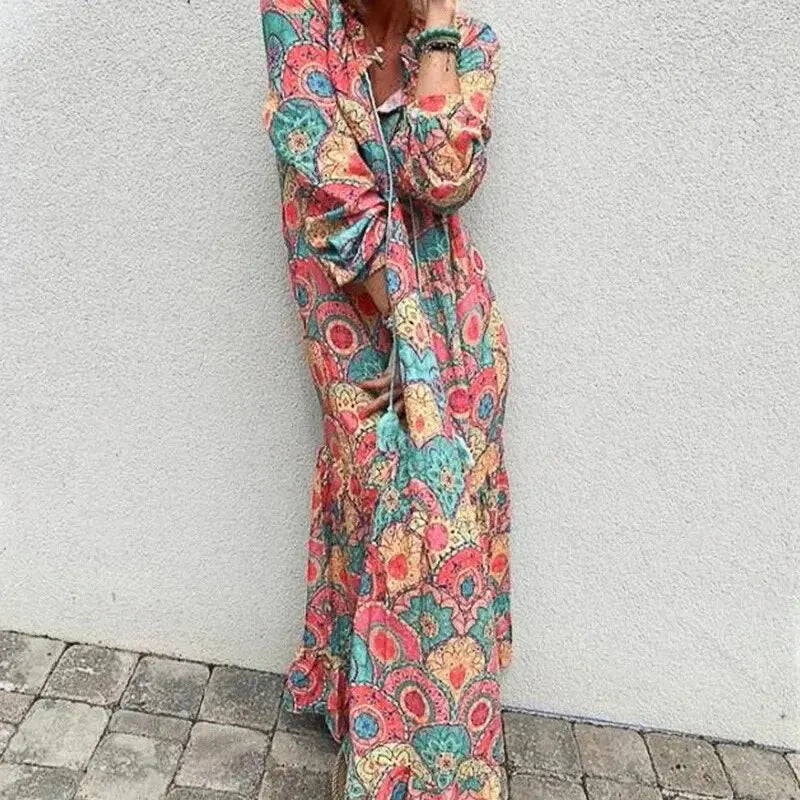 Alianna -Printed maxi dress