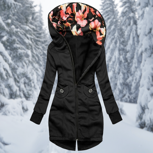 Ingrid - Hooded jacket with floral print