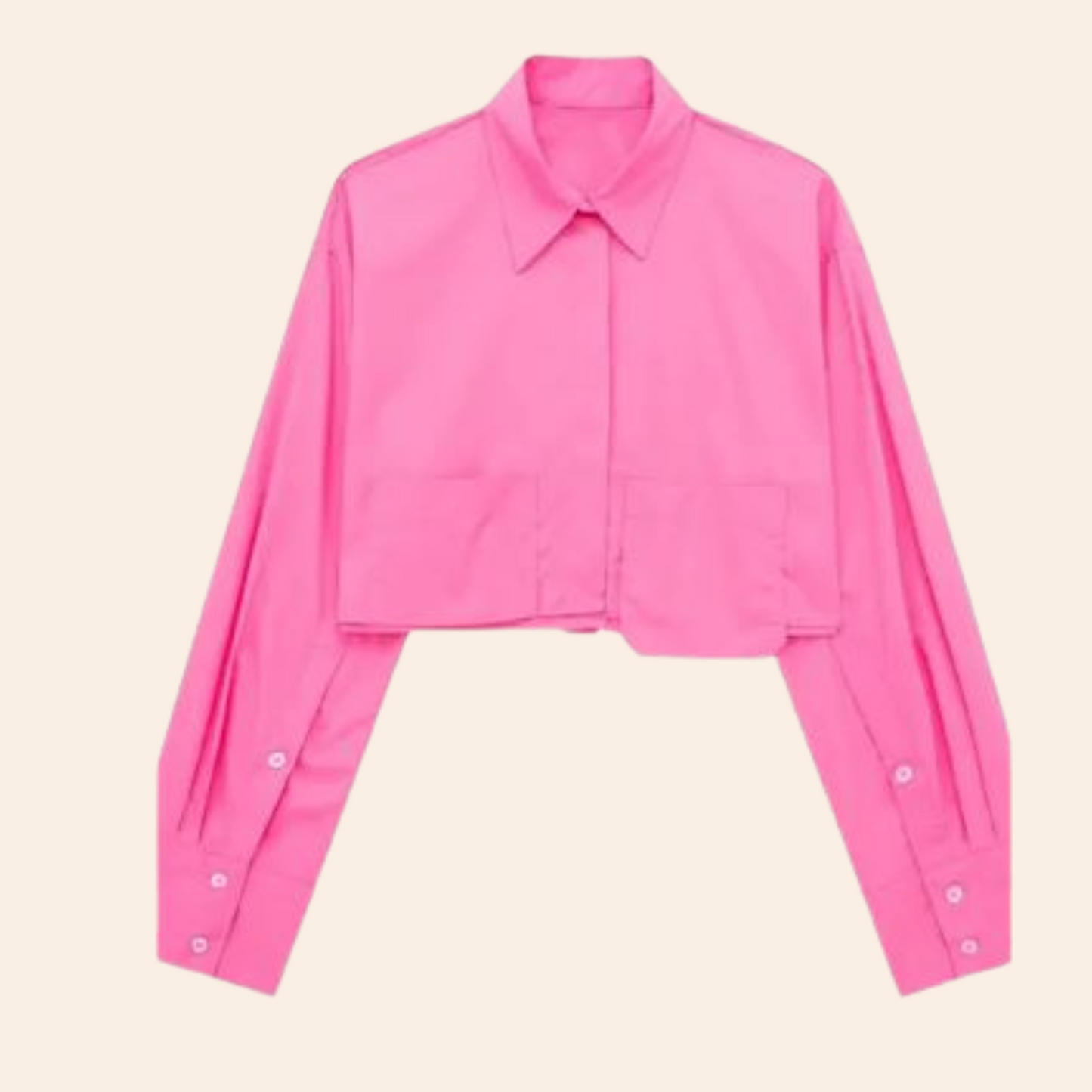 Adela - Fashion cropped shirt