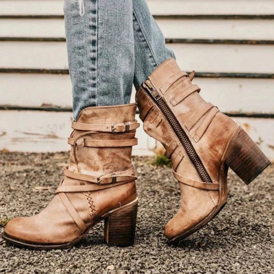 Luna - Bottes rétro pour femme