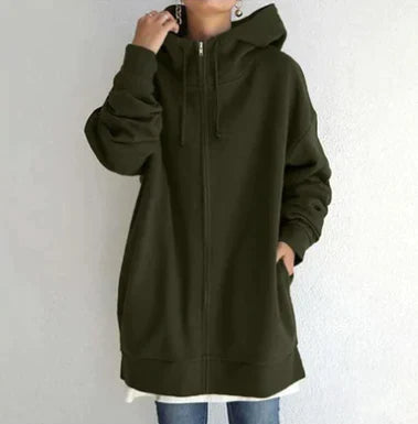 Allie - Winterhoodie met rits voor dames