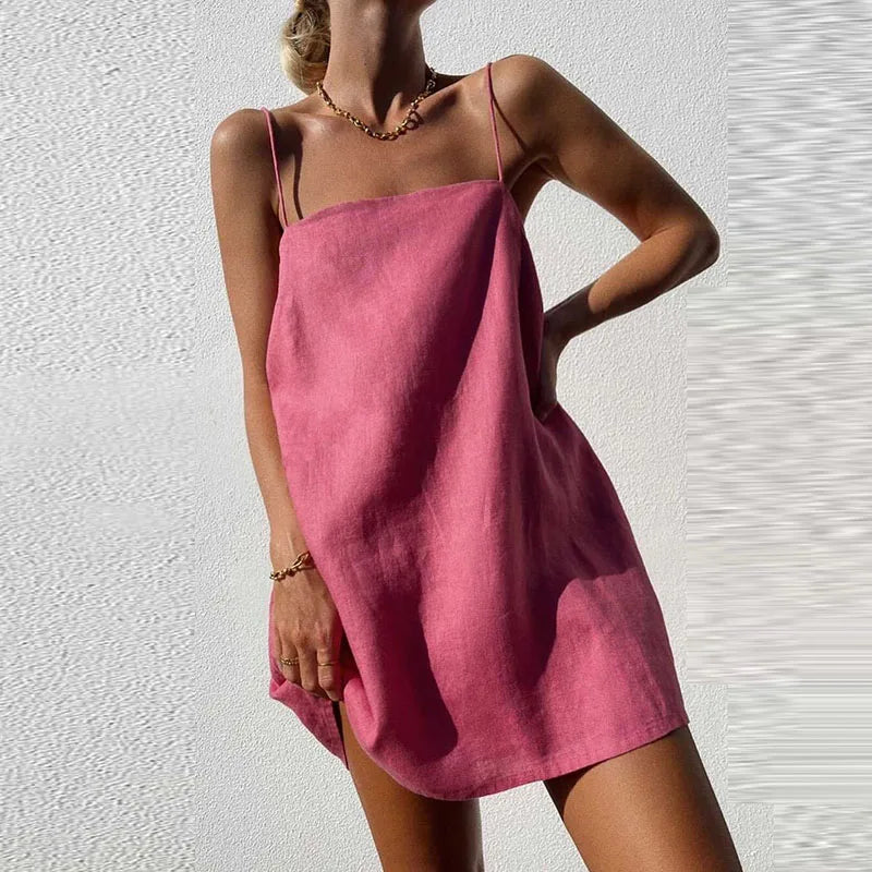 Arvella - mini-robe à bretelles