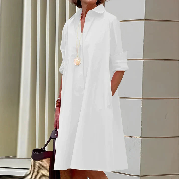 Everly - Robe tendance à col polo