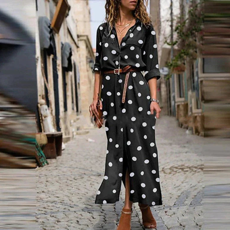 Freja - Robe tendance à pois