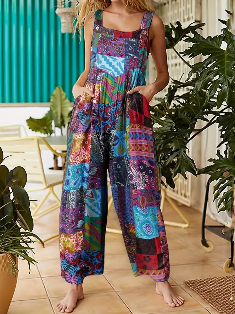 Darla - Jumpsuit met vintageprint