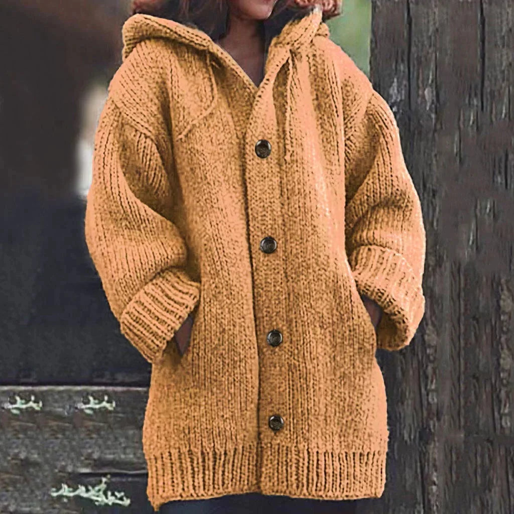 Edafel - Long coat with hood