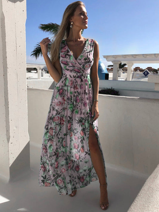 Armie - Printed chiffon summer dress