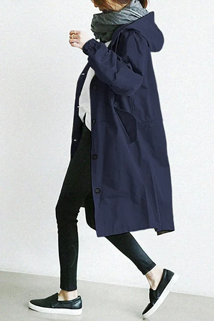 Antonia - Trenchcoat met capuchon