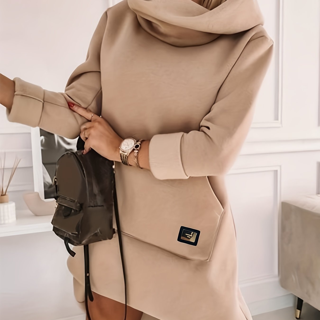 Laurel - Hooded Sweater Dress