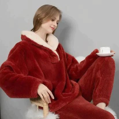 Colleen - Fluffy Fleece Nighttime Pyjama Set