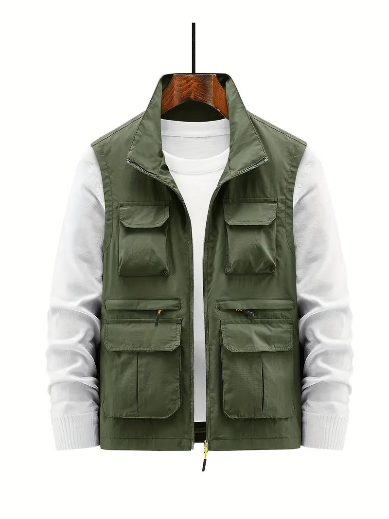 Breeze - Gilet pour homme avec plusieurs poches et zip