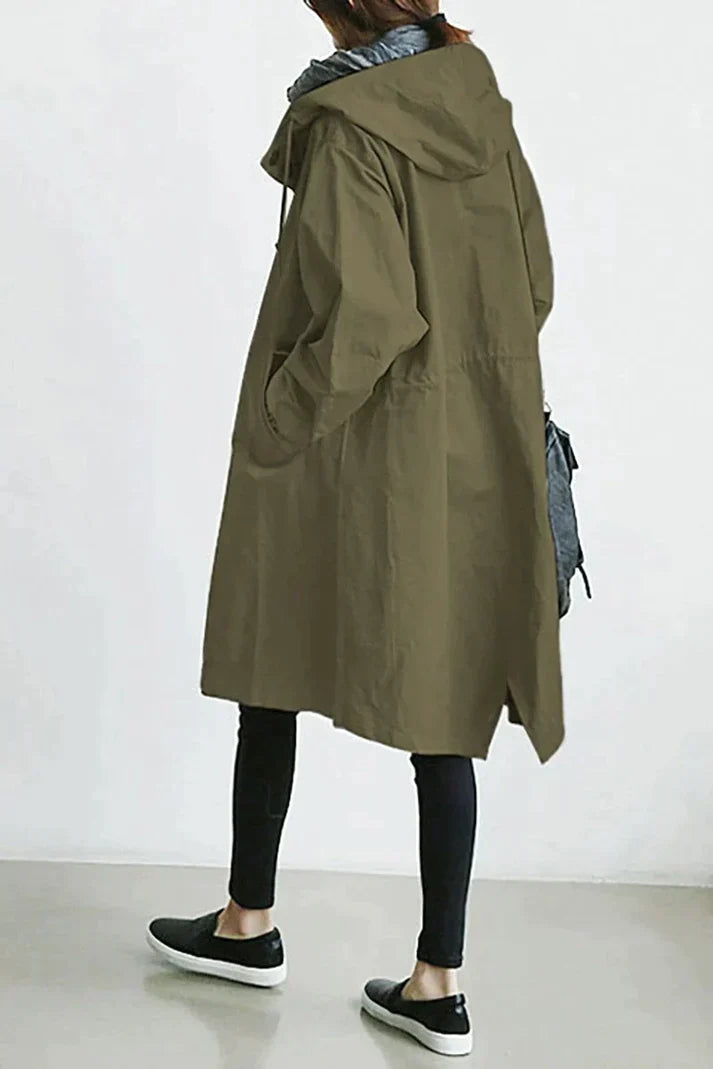 Antonia - Trenchcoat met capuchon