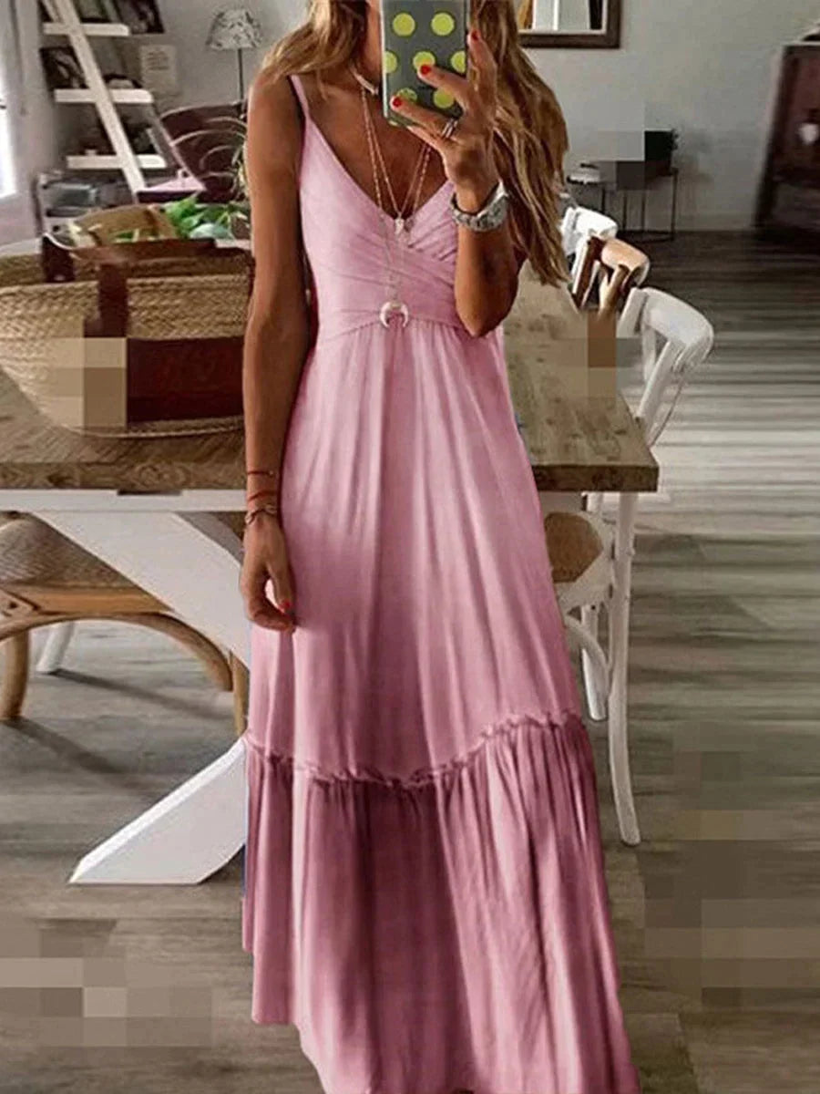 Sherie - Elegant casual long summer dress