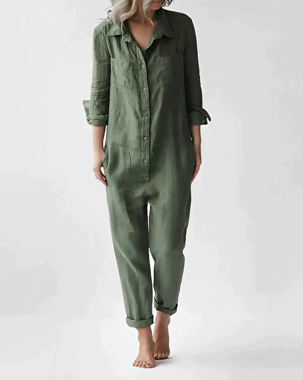 Jovy - Stijlvolle groene jumpsuit