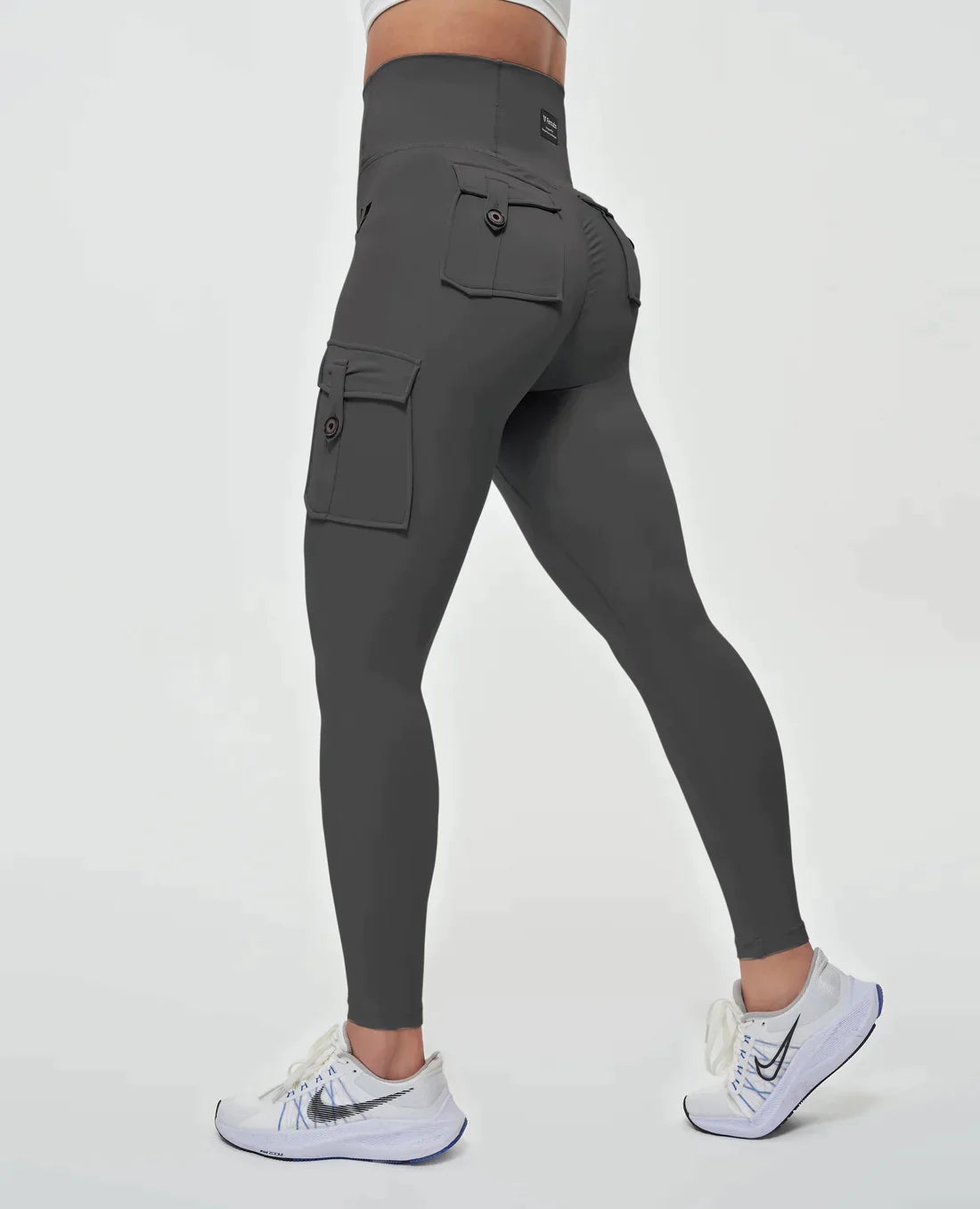 Jeana -Cargo-legging met hoge taille