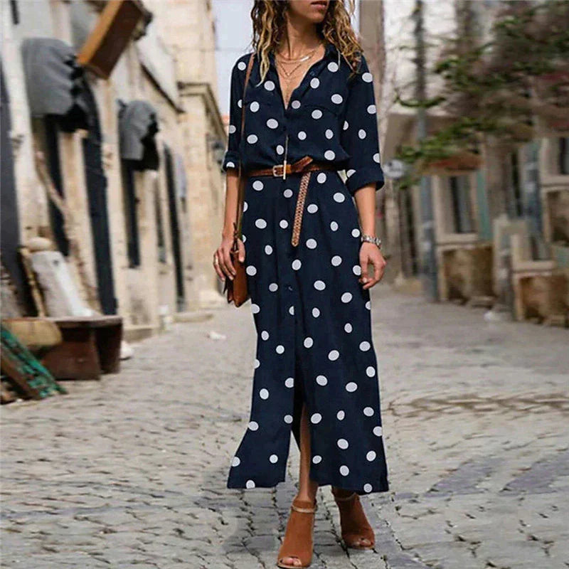 Freja - Robe tendance à pois