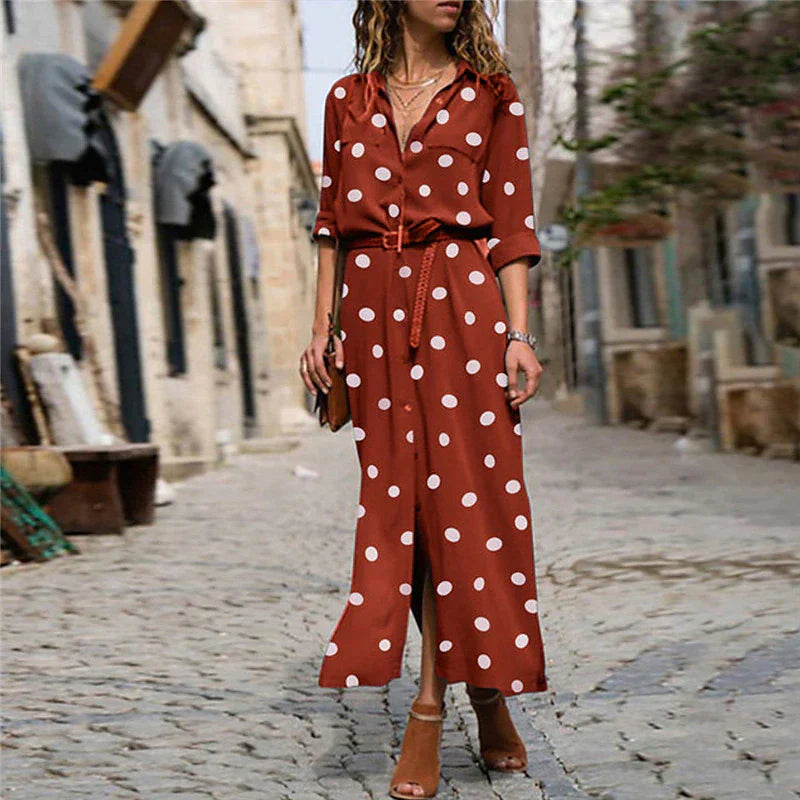 Freja - Robe tendance à pois