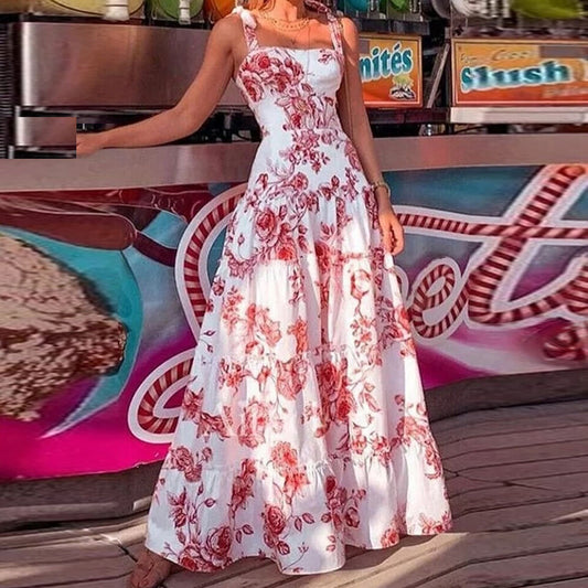 Claudia - Floral Print Maxi Dress